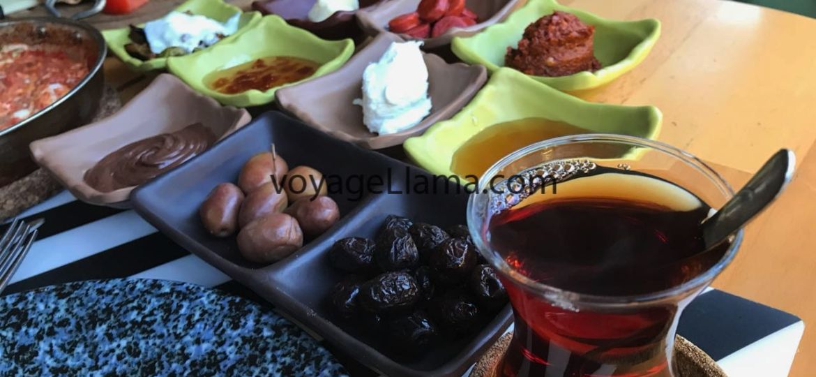 voyageLlama, Turkish Breakfast with tea. Eskişehir.