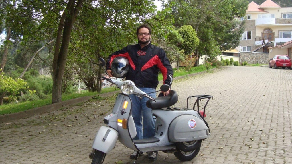 como iniciar uma viagem Vespa