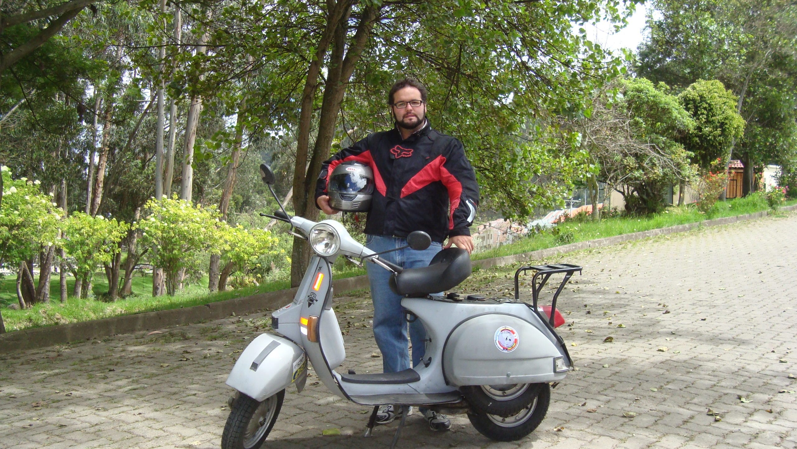 Journey begins vespa motorcycle