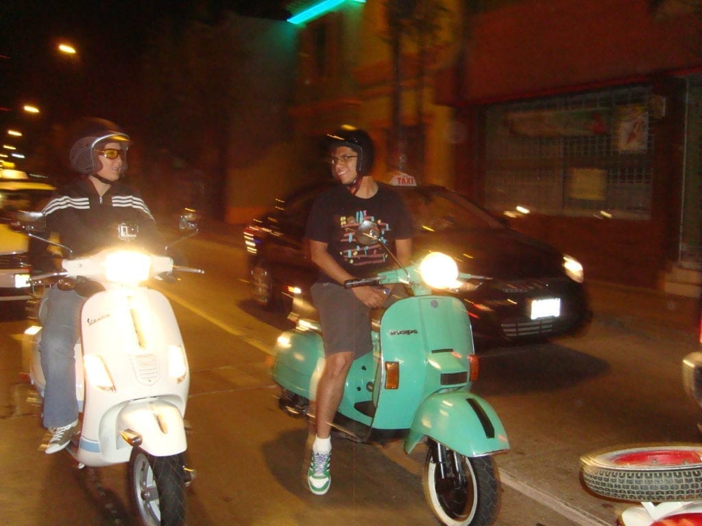 scooterist girls and boys
