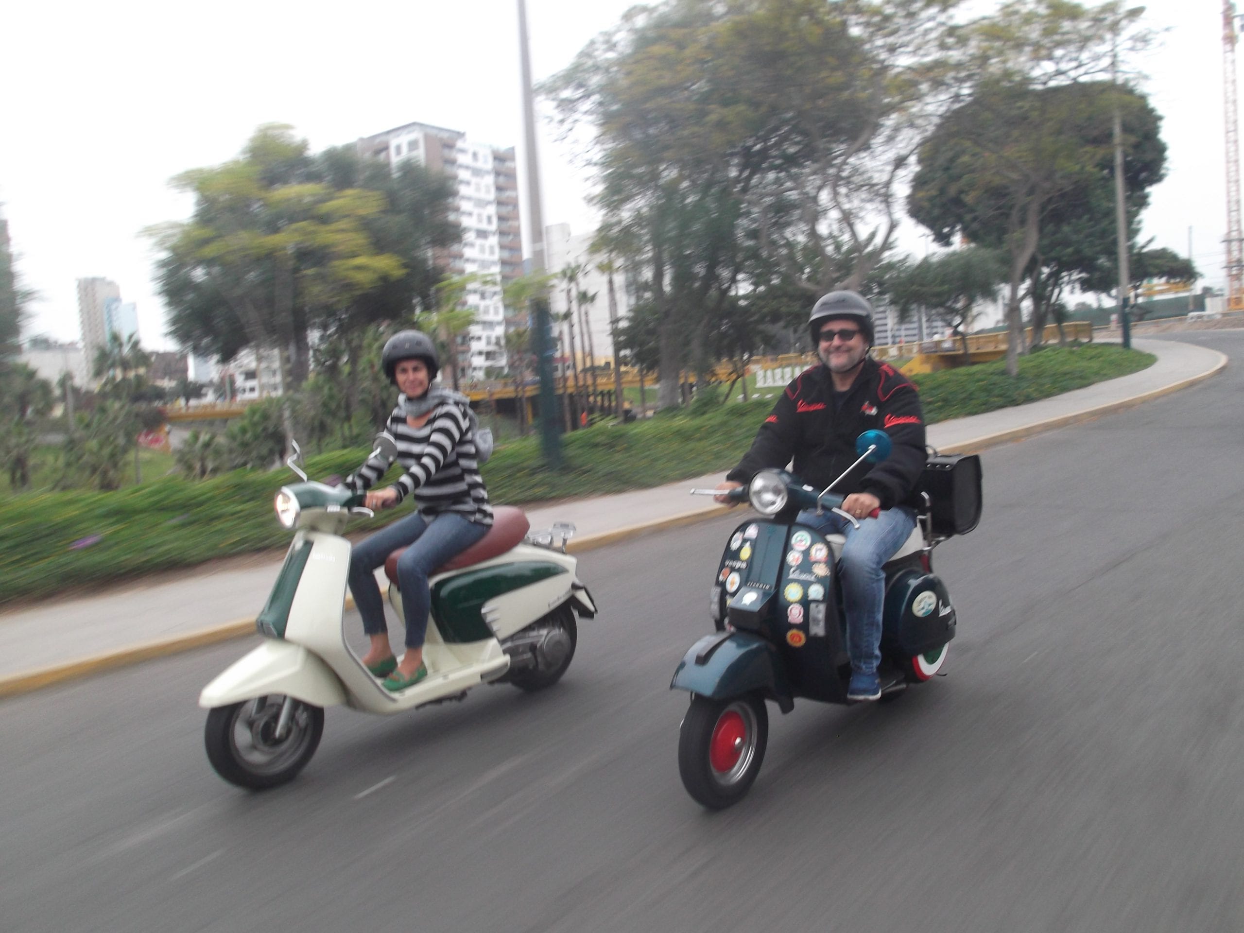 scooter motorcyclist Lima Peru