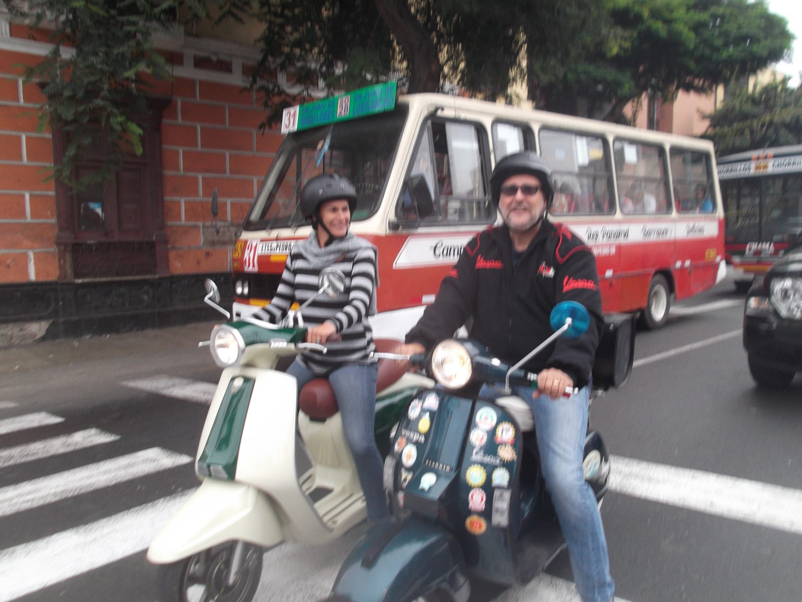 scooter motorcyclist Lima Peru
