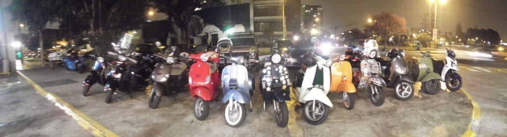 scooter motorcyclist Lima Peru