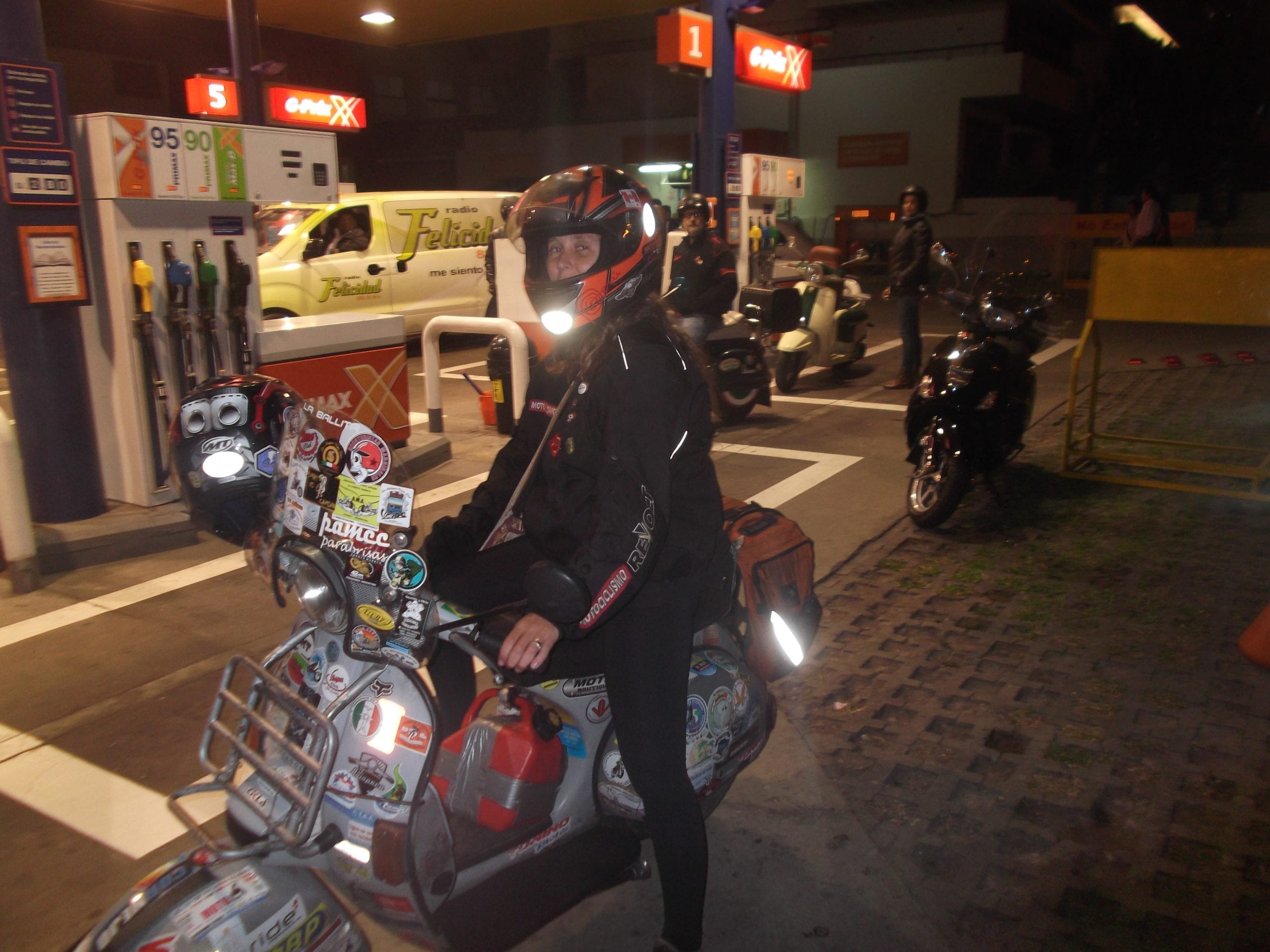 scooter motorcyclist Lima Peru
