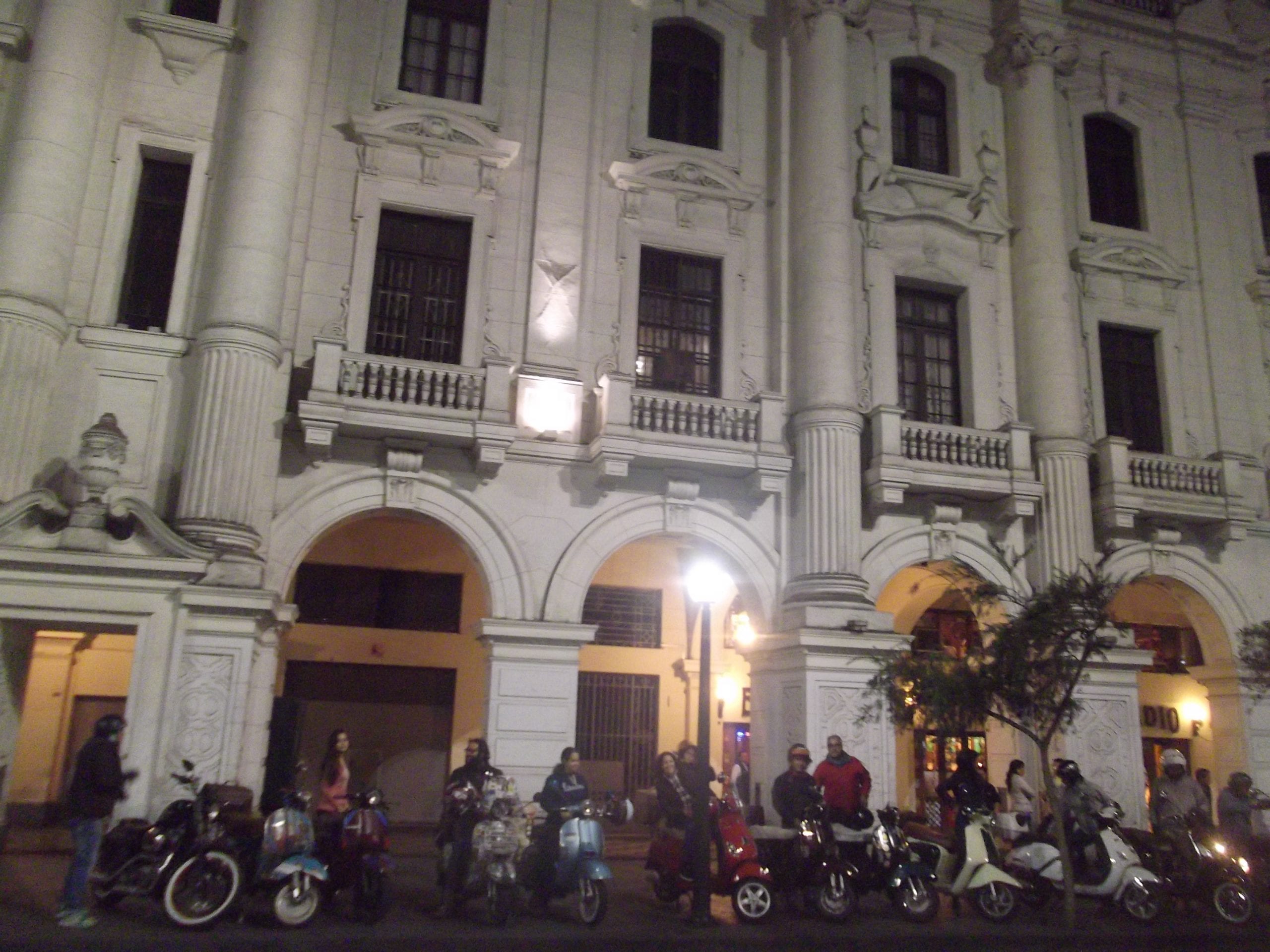scooter motorcyclist Lima Peru