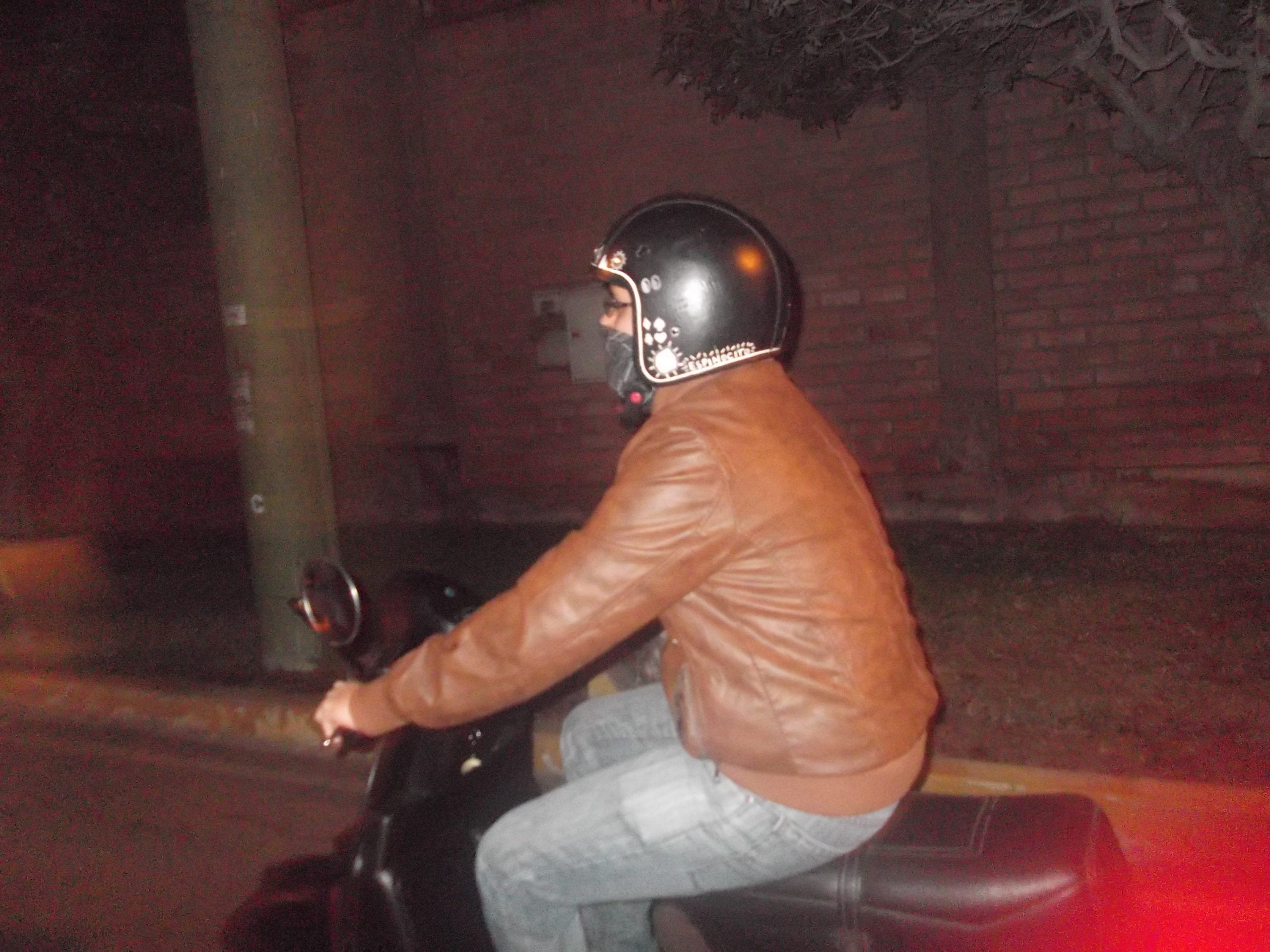 scooter motorcyclist Lima Peru