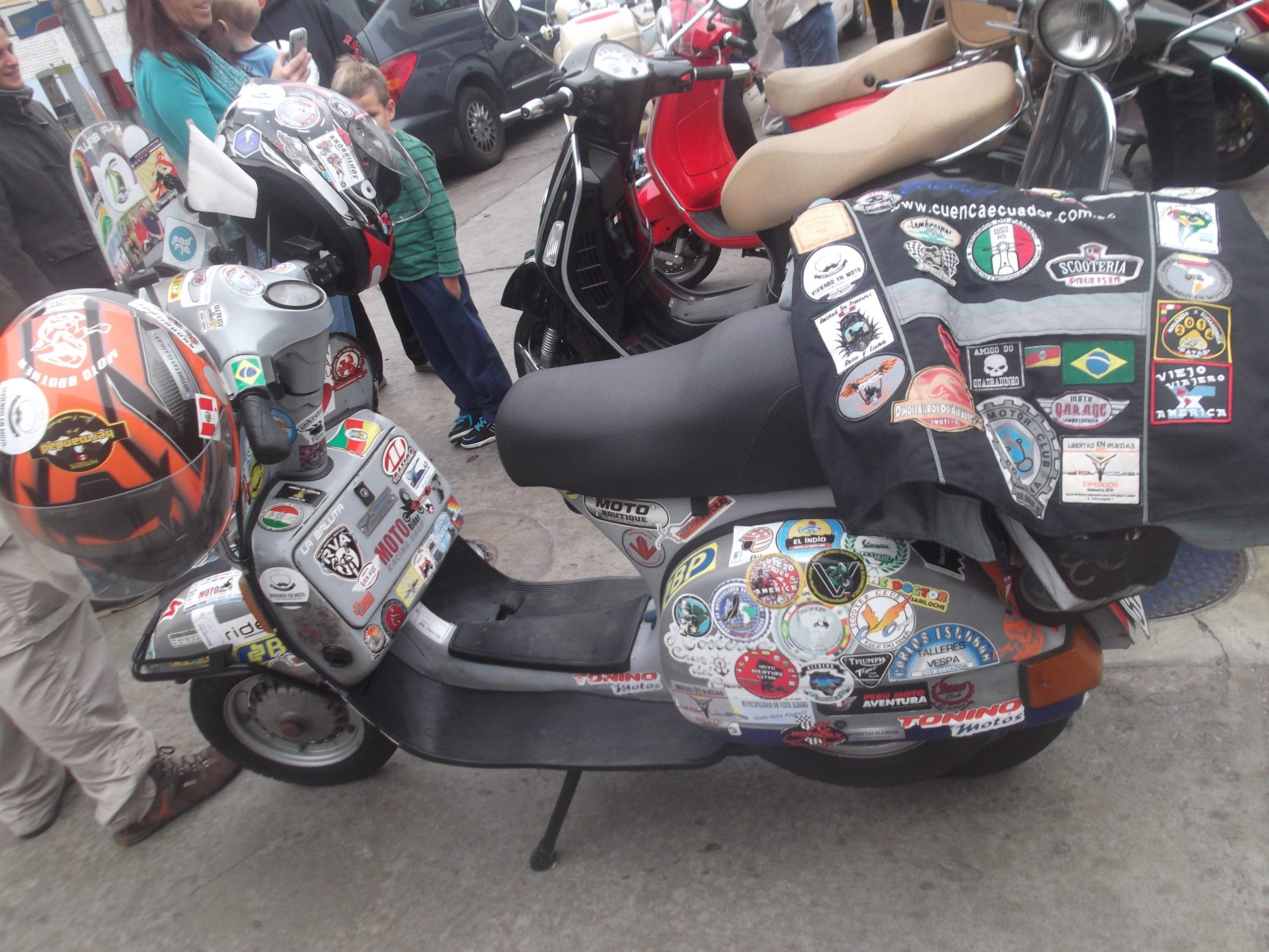 scooter motorcyclist Lima Peru