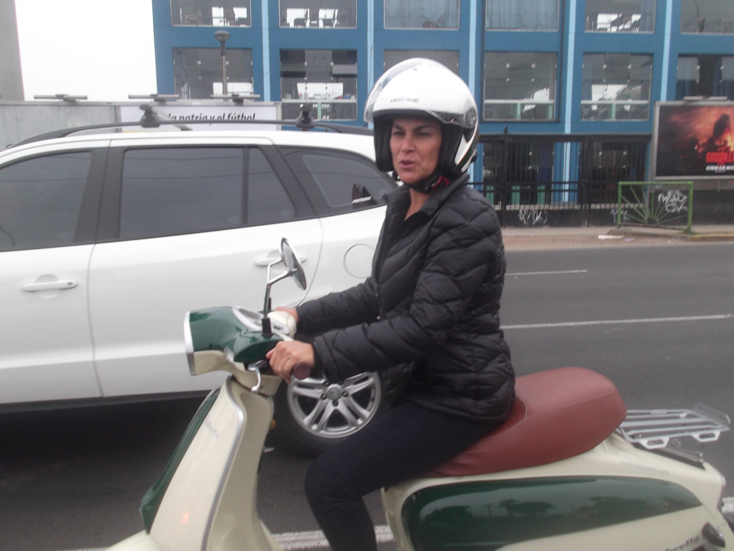 scooter motorcyclist Lima Peru