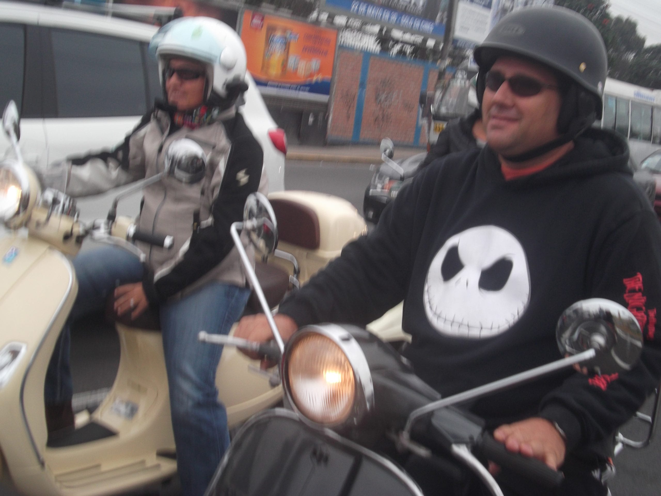 scooter motorcyclist Lima Peru