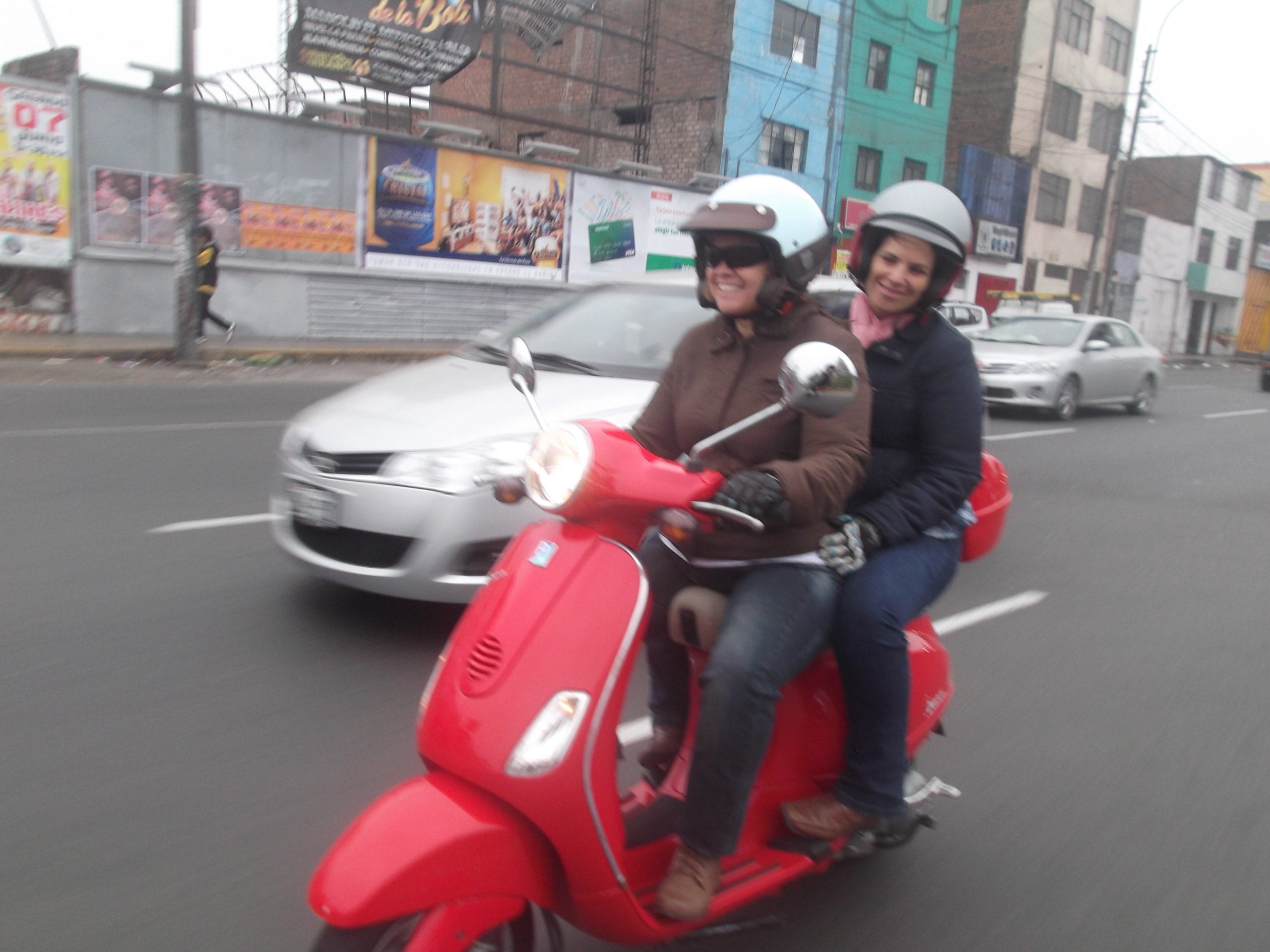 scooter motorcyclist Lima Peru