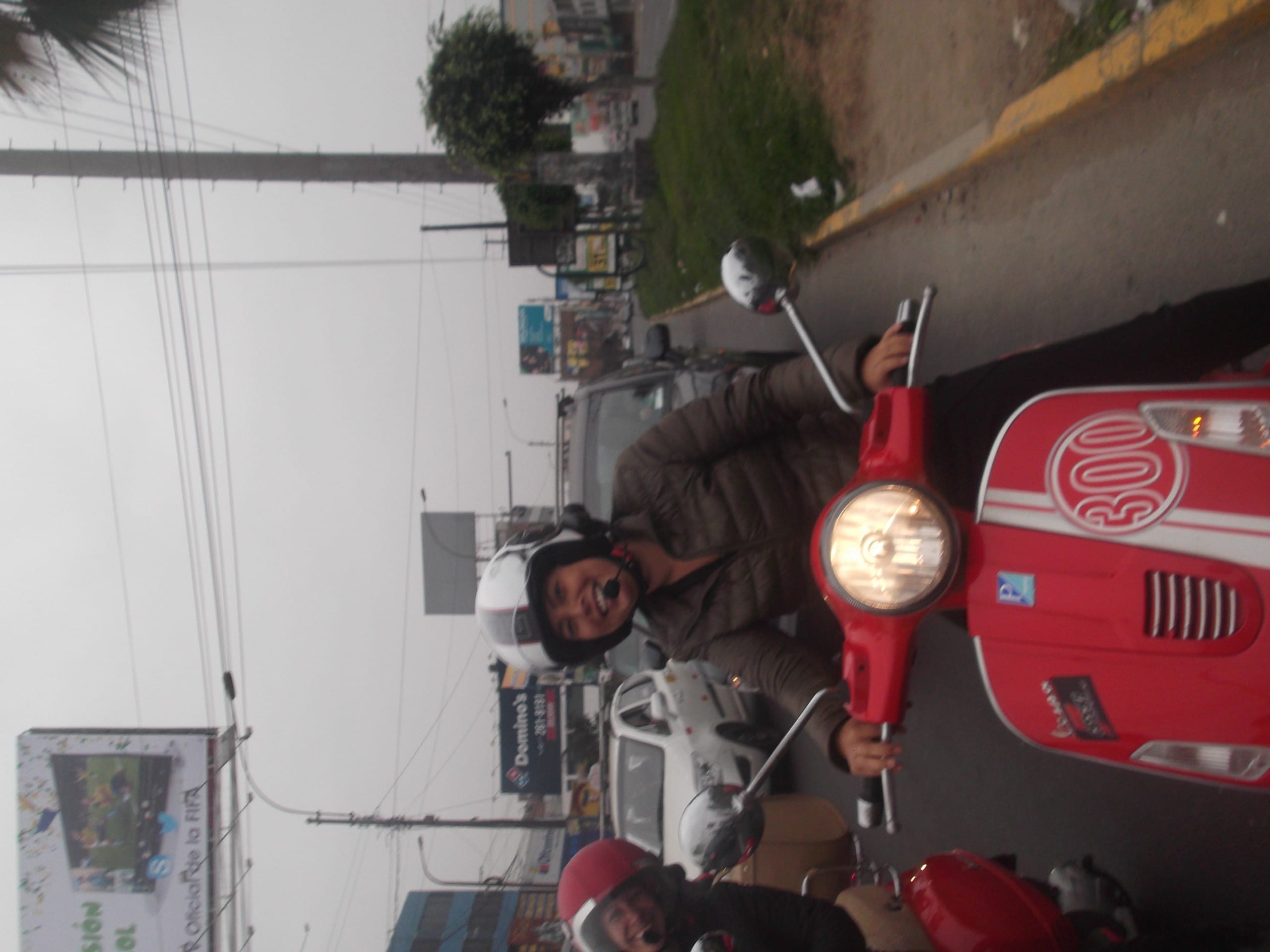 scooter motorcyclist Lima Peru