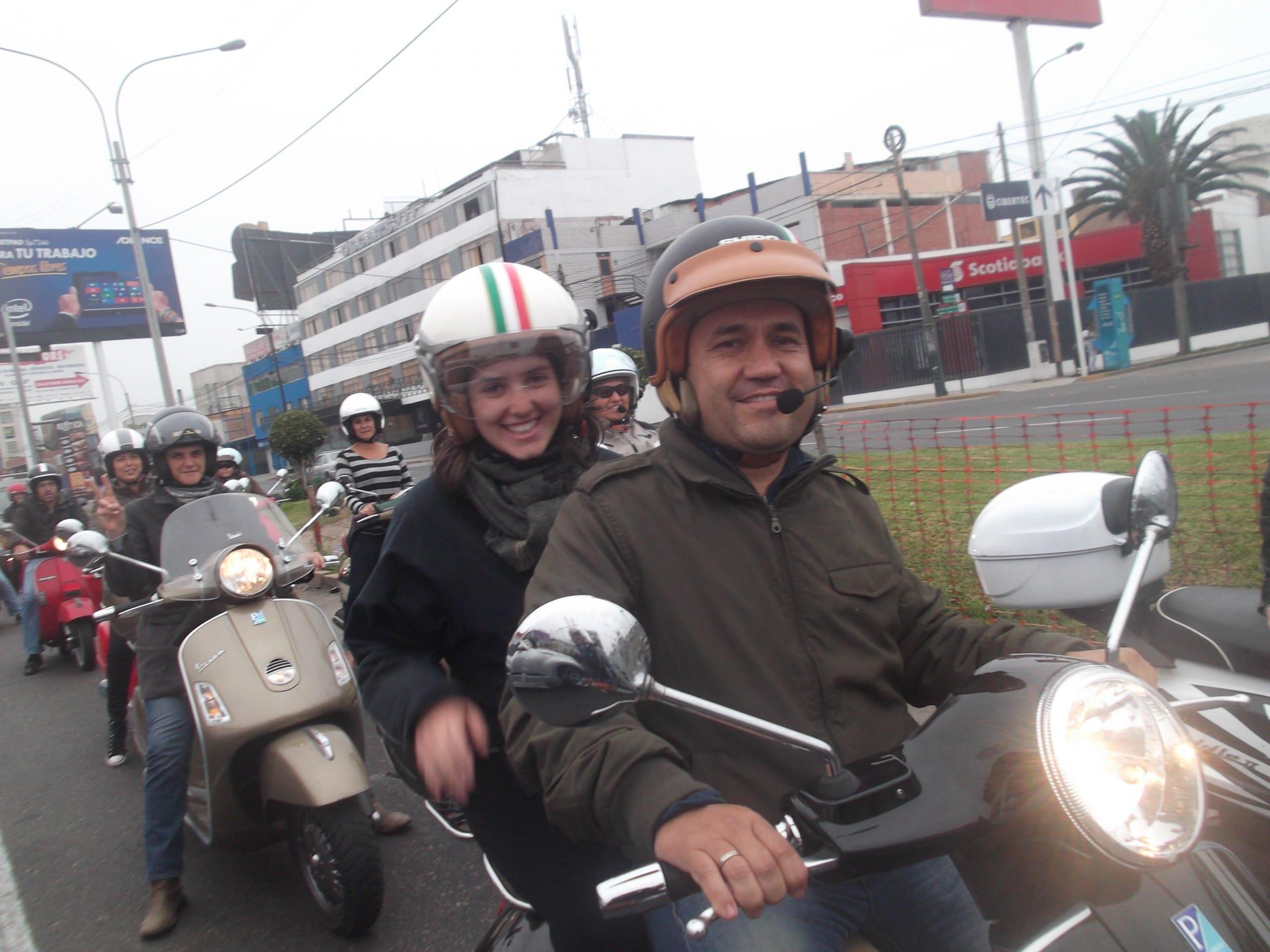 scooter motorcyclist Lima Peru