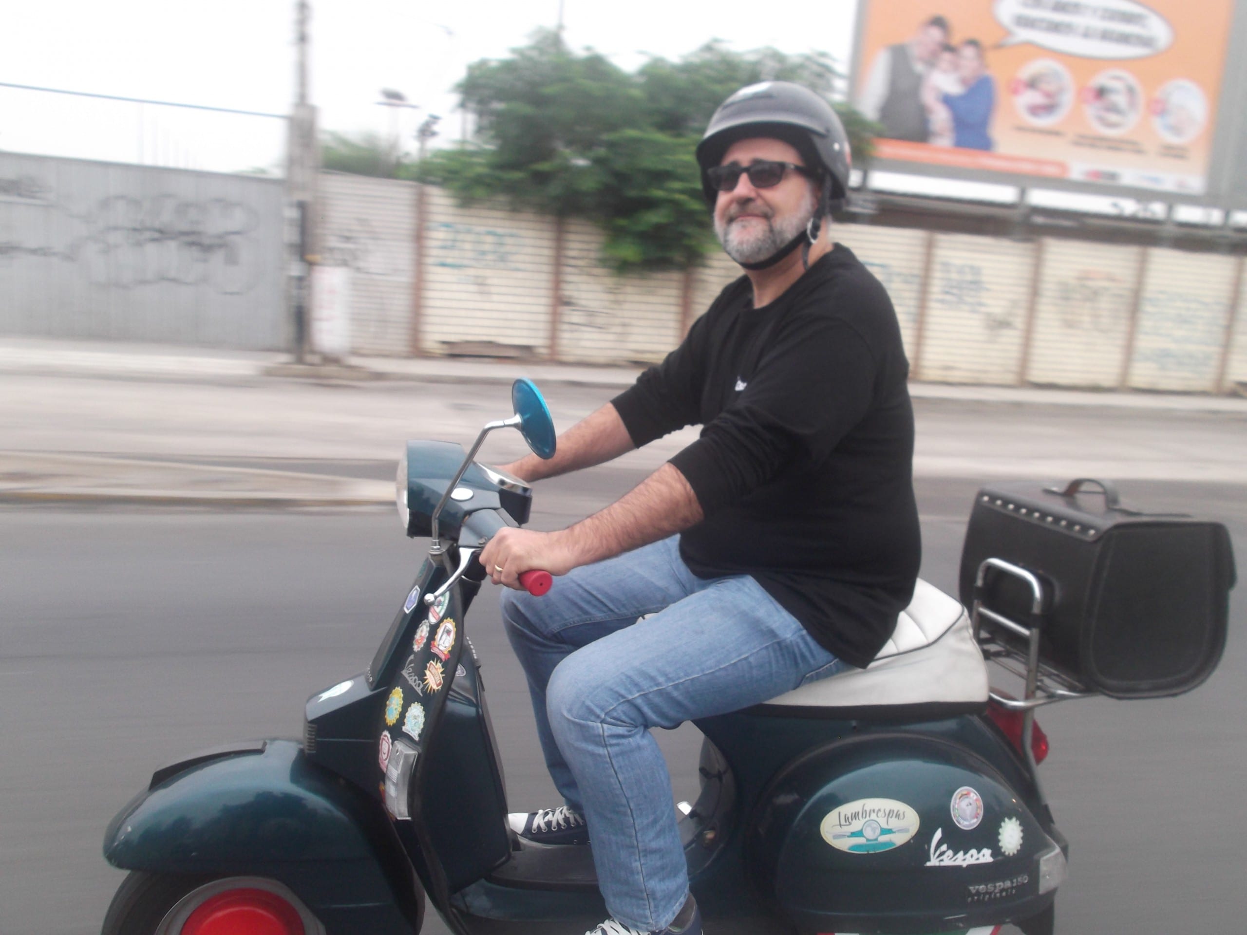 scooter motorcyclist Lima Peru