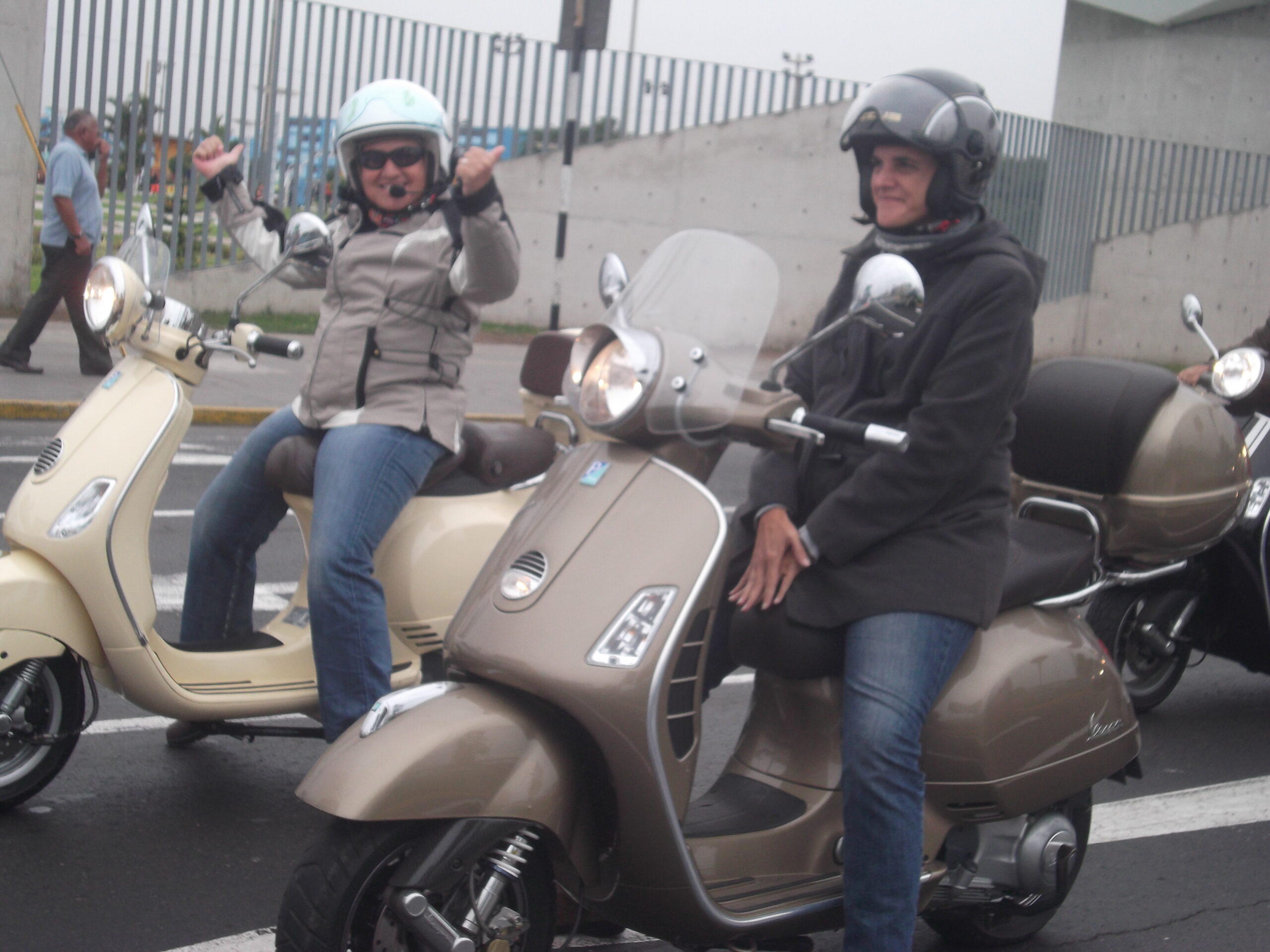 scooter motorcyclist Lima Peru