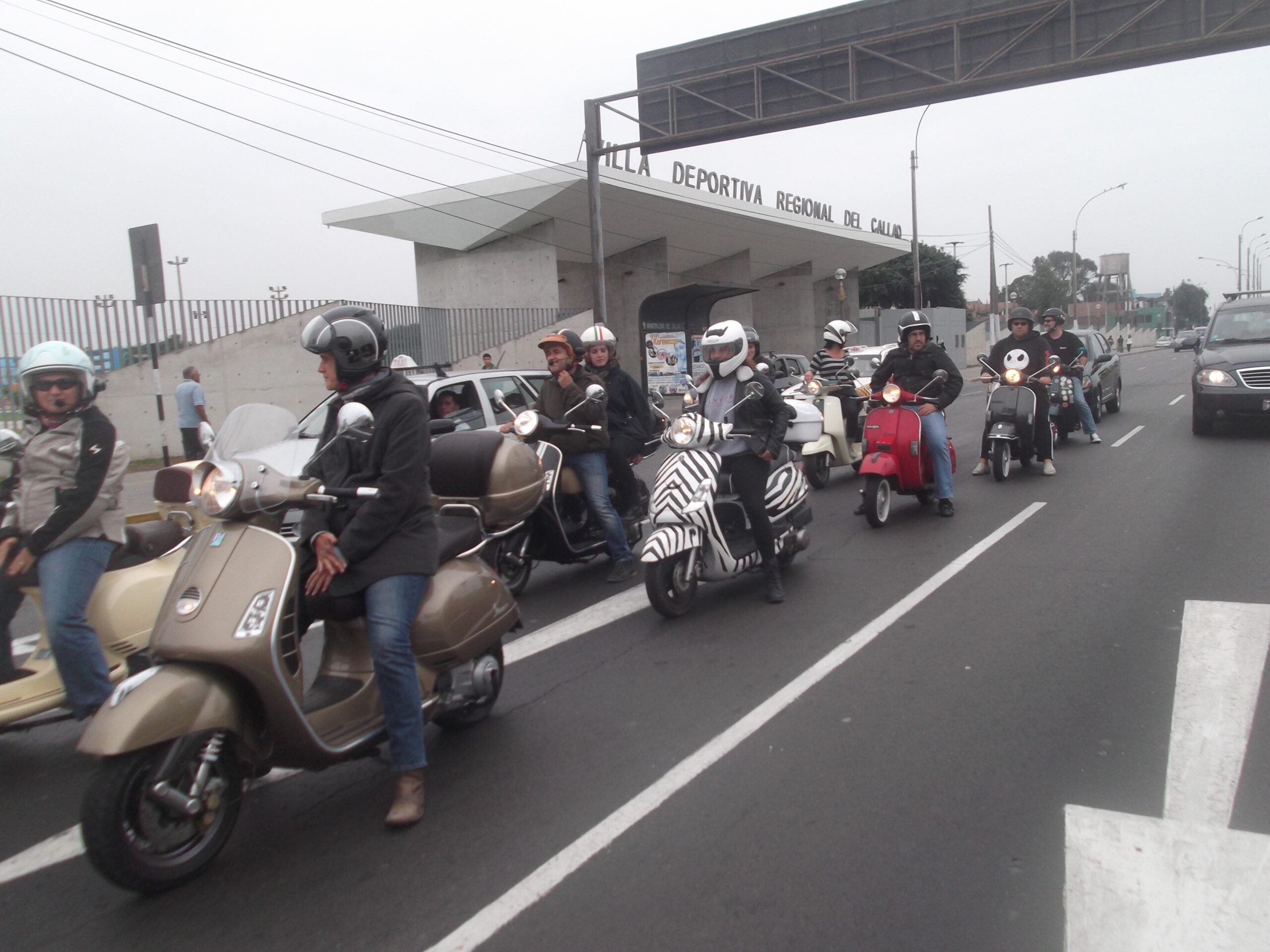 scooter motorcyclist Lima Peru