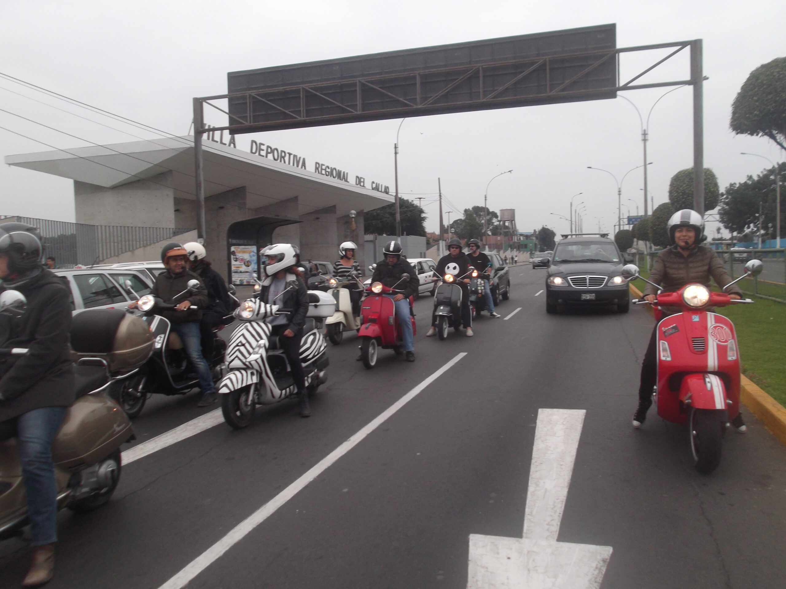 scooter motorcyclist Lima Peru