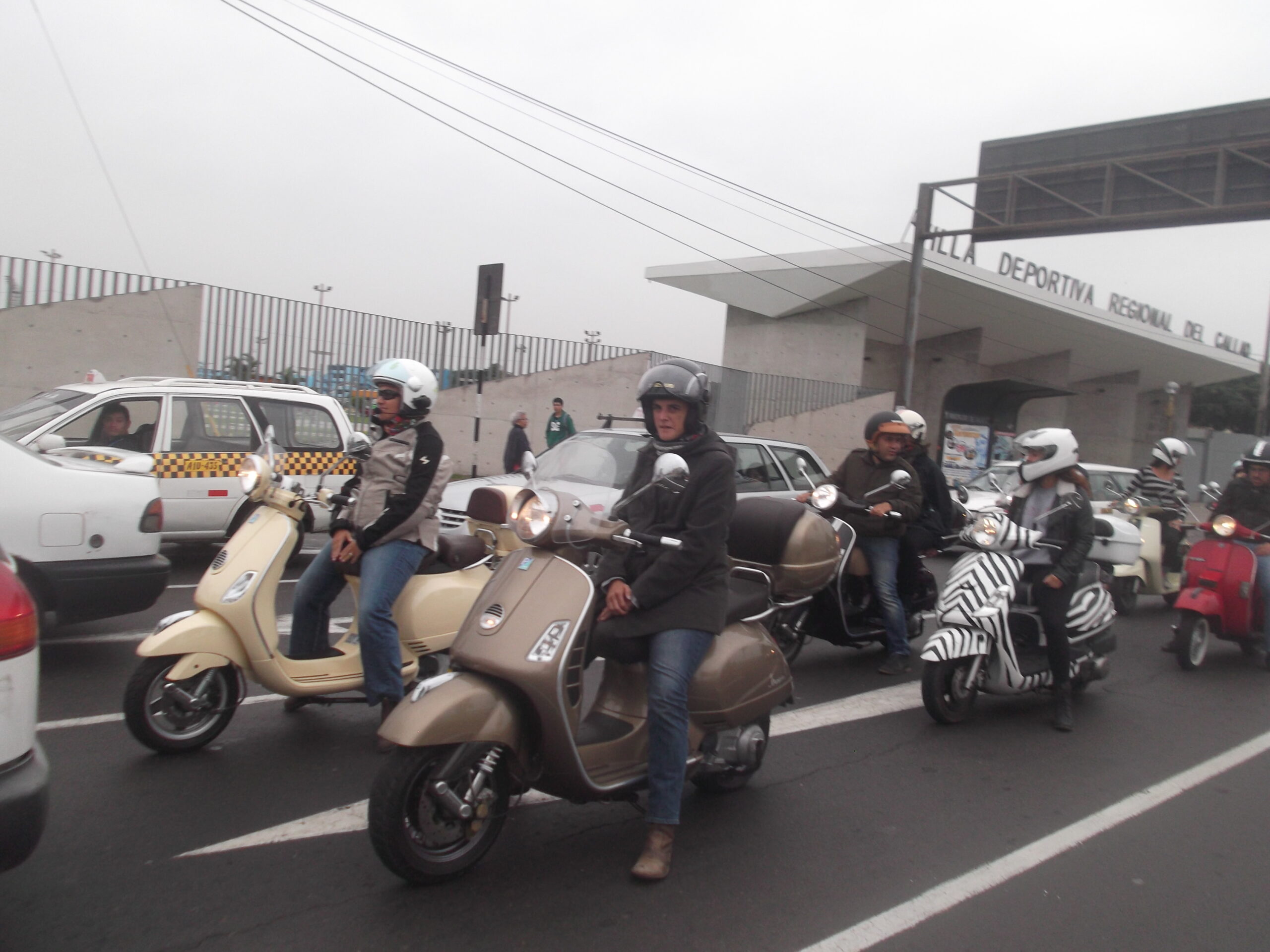 scooter motorcyclist Lima Peru