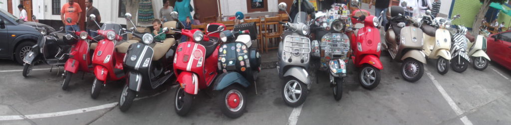 scooter motorcyclist Lima Peru