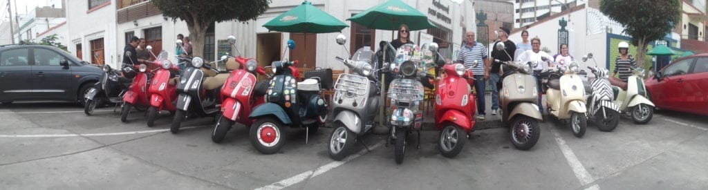 scooter motorcyclist Lima Peru