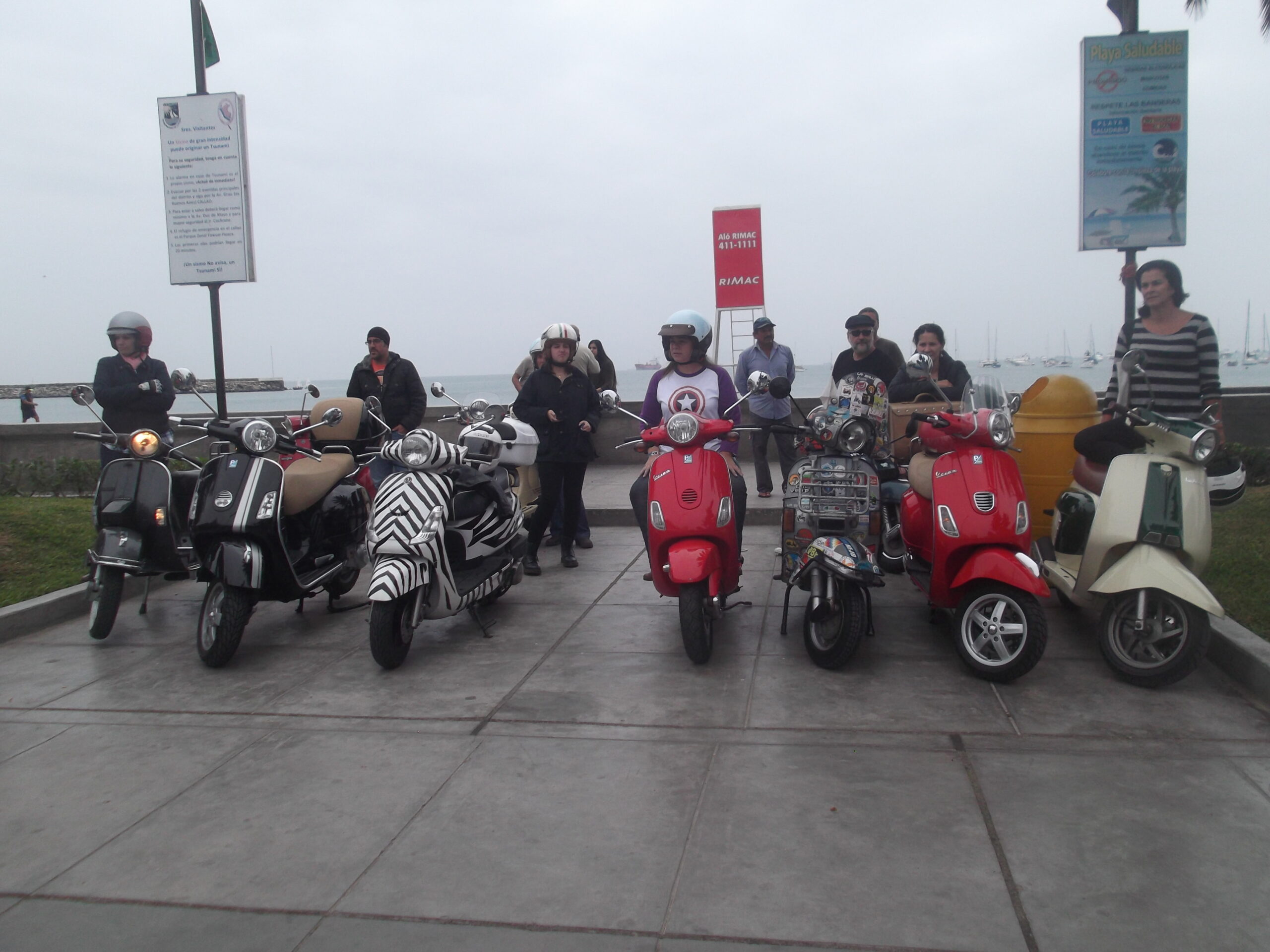 scooter motorcyclist Lima Peru