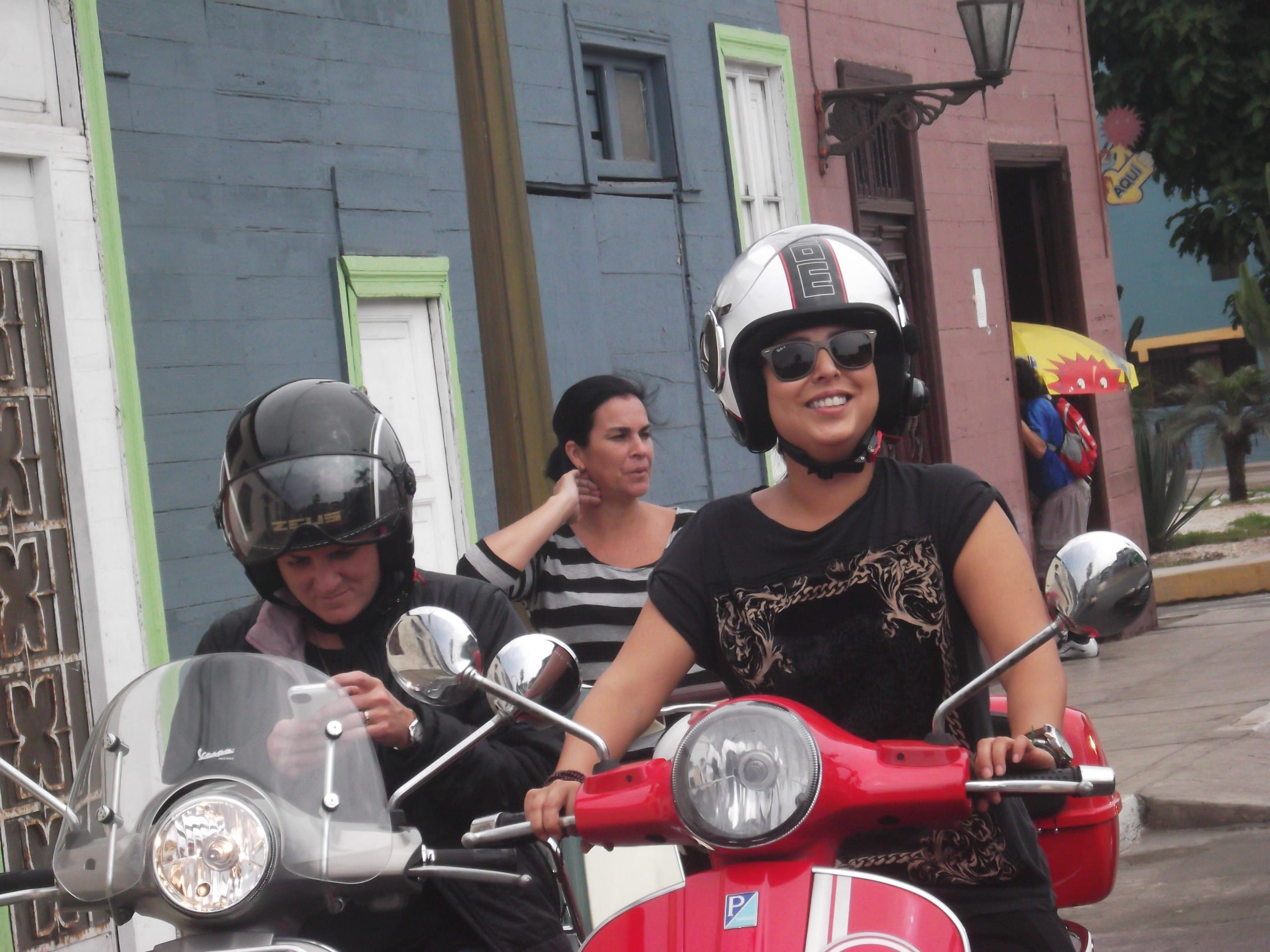 scooter motorcyclist Lima Peru
