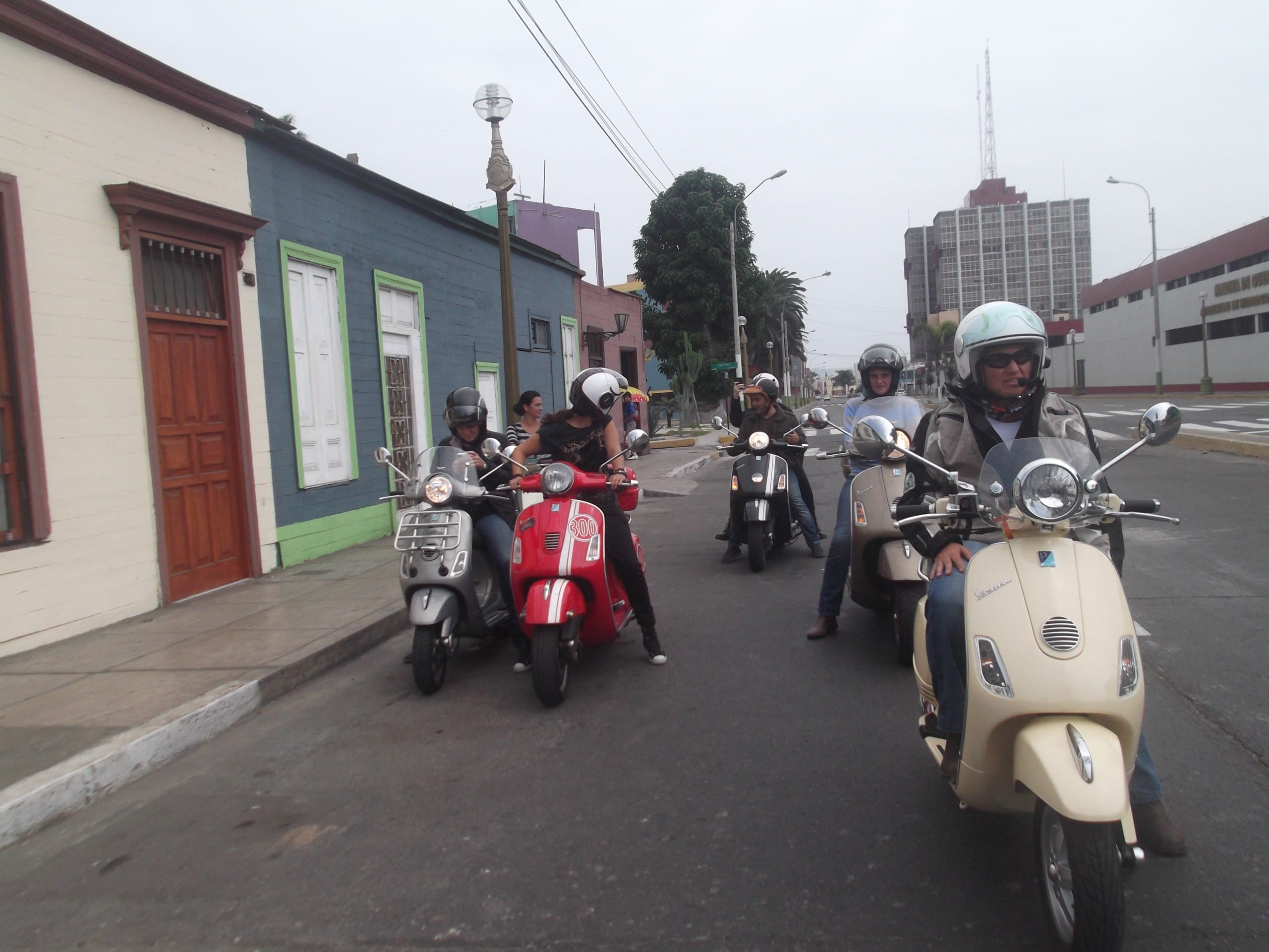 scooter motorcyclist Lima Peru