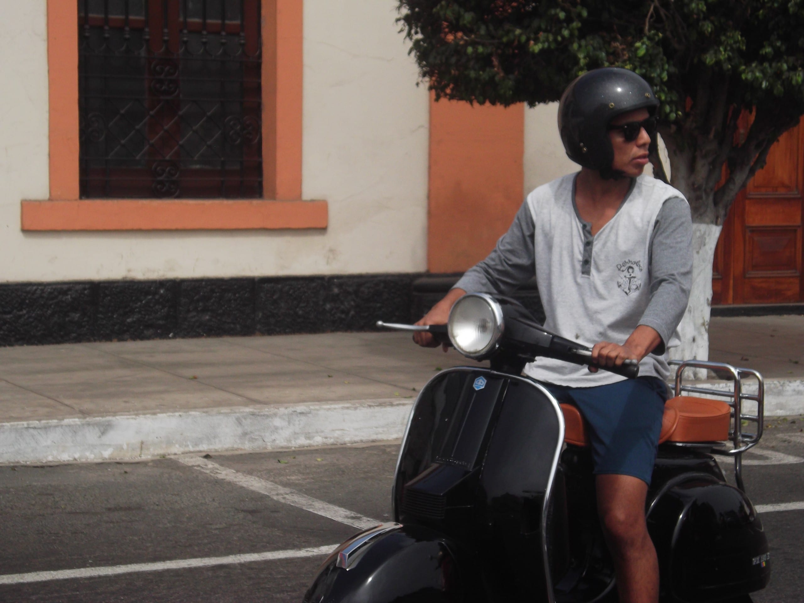 scooter motorcyclist Lima Peru