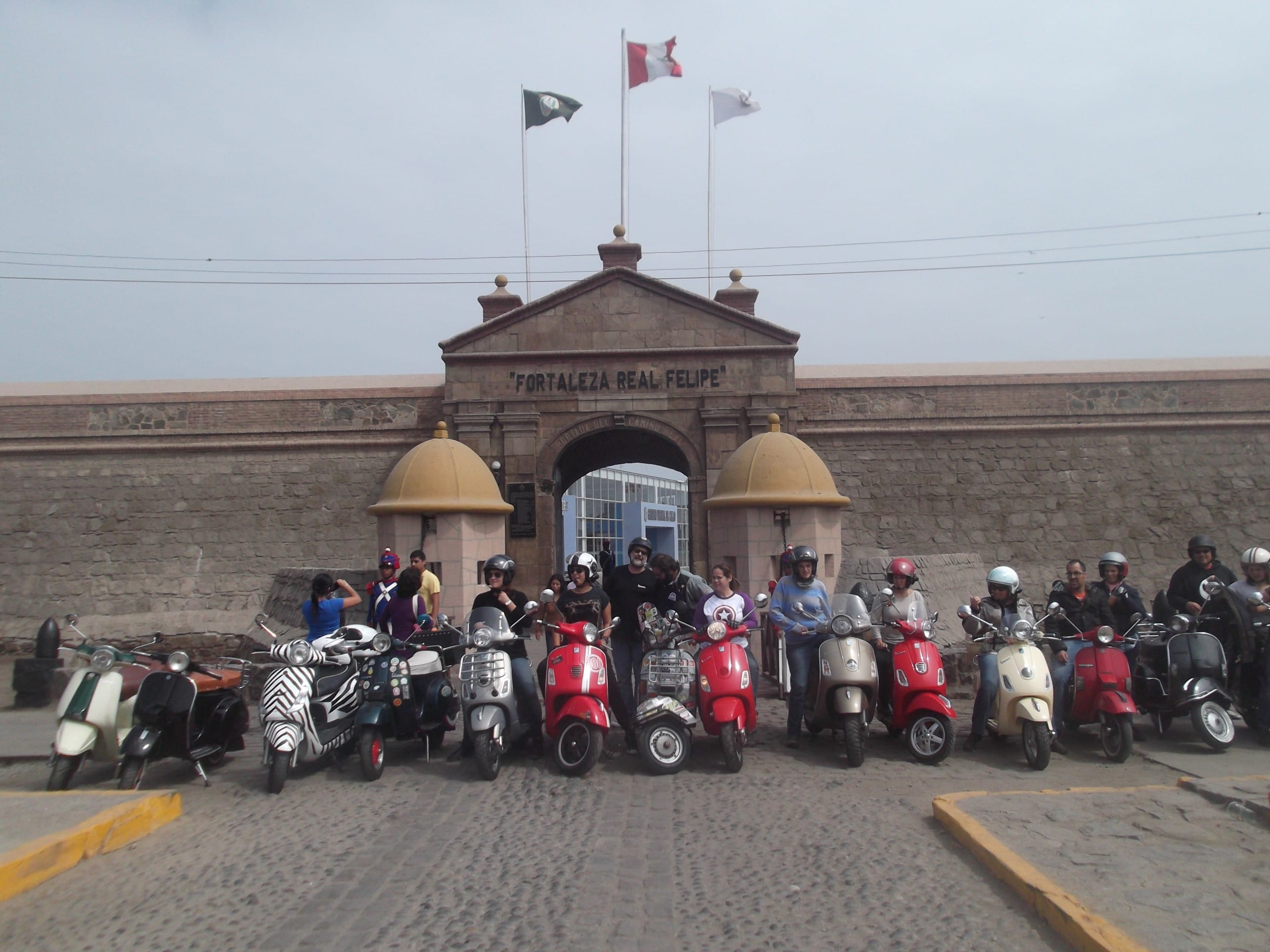 scooter motorcyclist Lima Peru