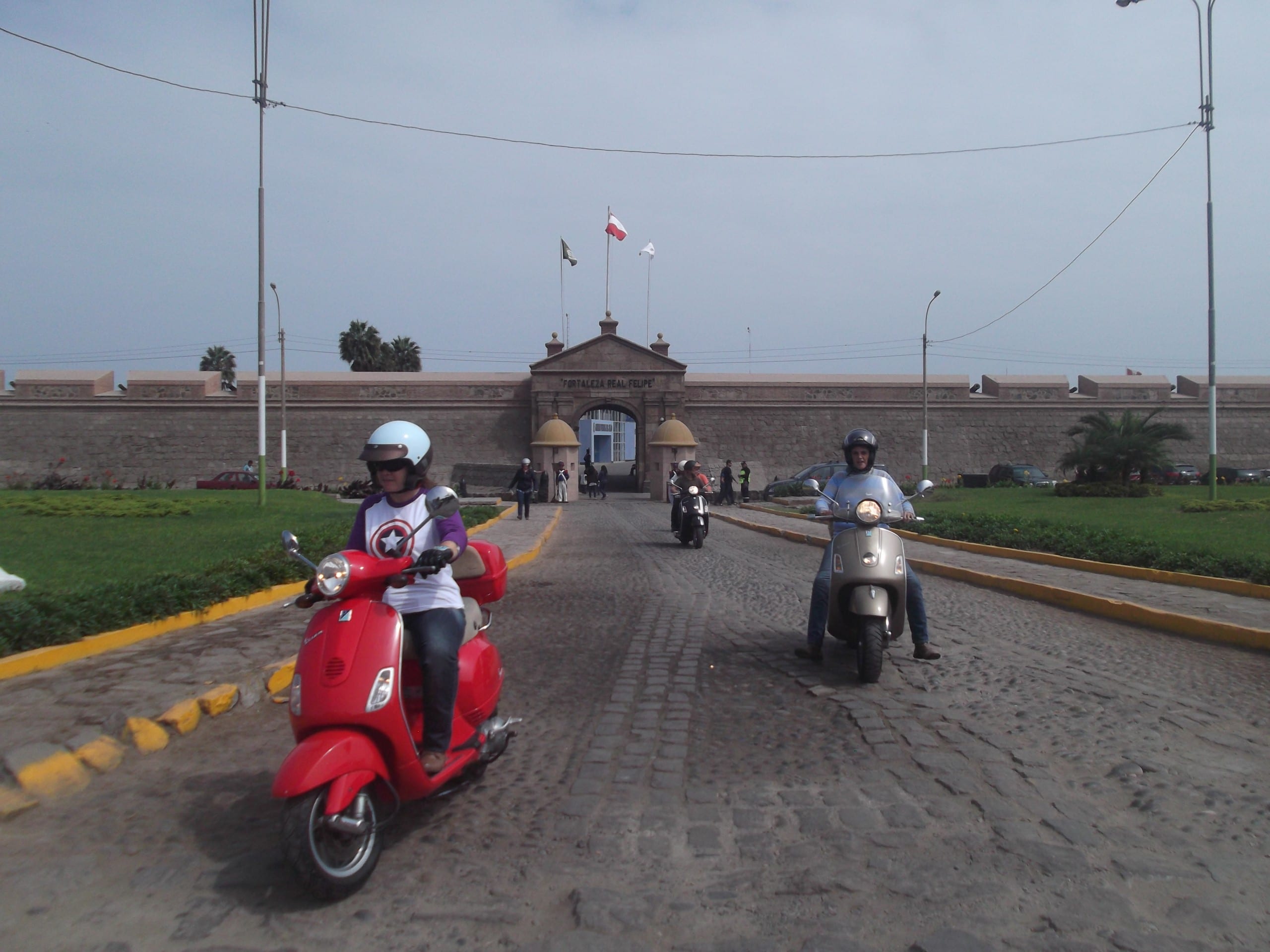 scooter motorcyclist Lima Peru