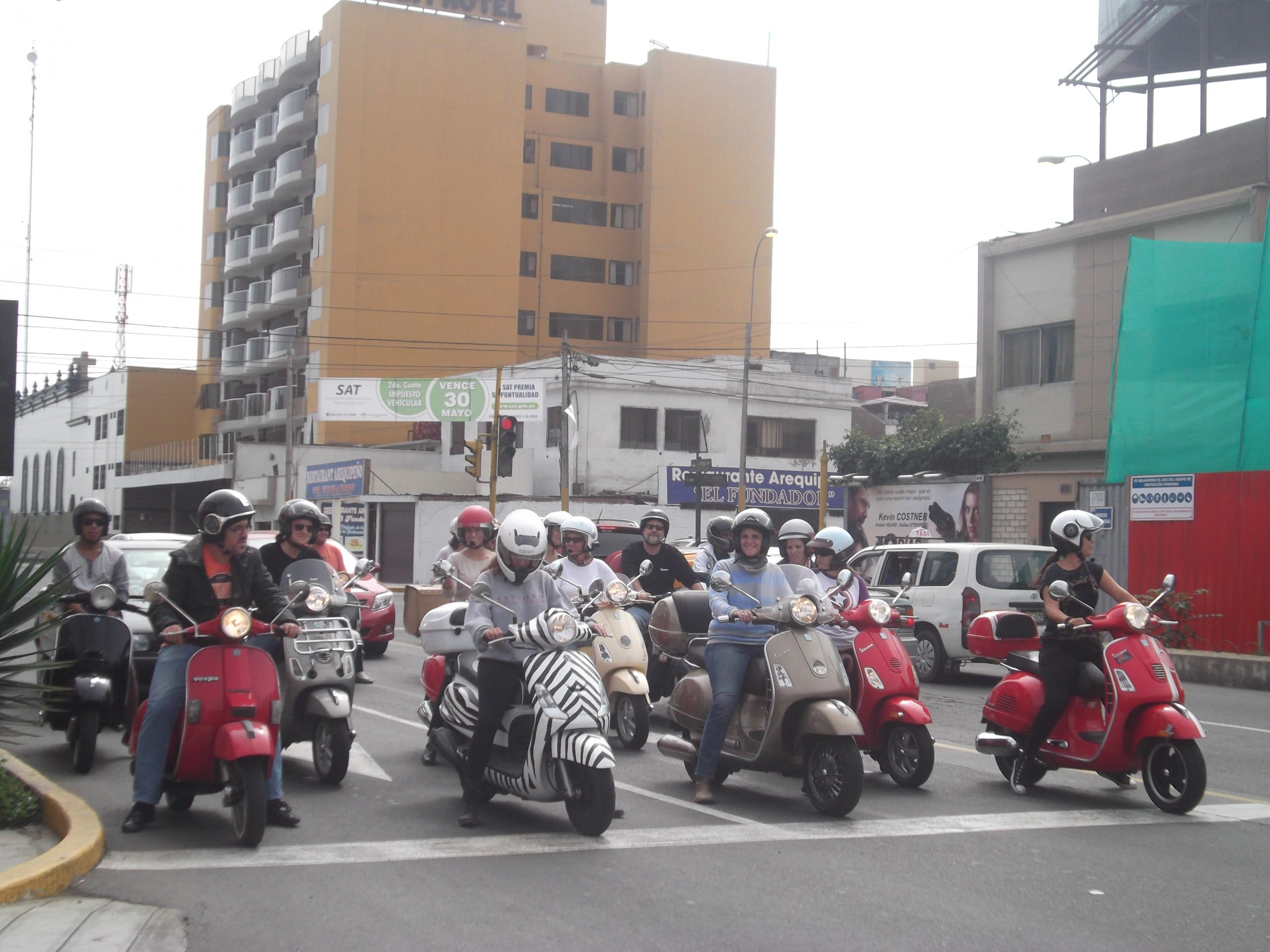 scooter motorcyclist Lima Peru